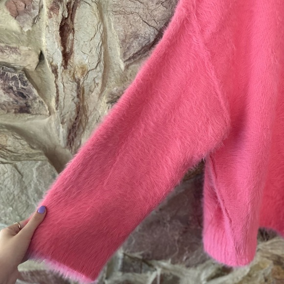 Free people Harrison Bunny Crew in pink size Large - Picture 7 of 8